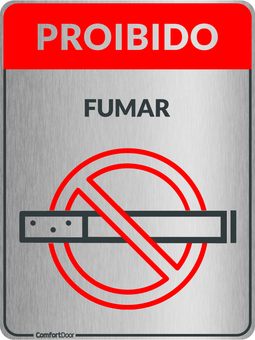 PLACA ADES PROIBIDO FUMAR CIN 20X15CM