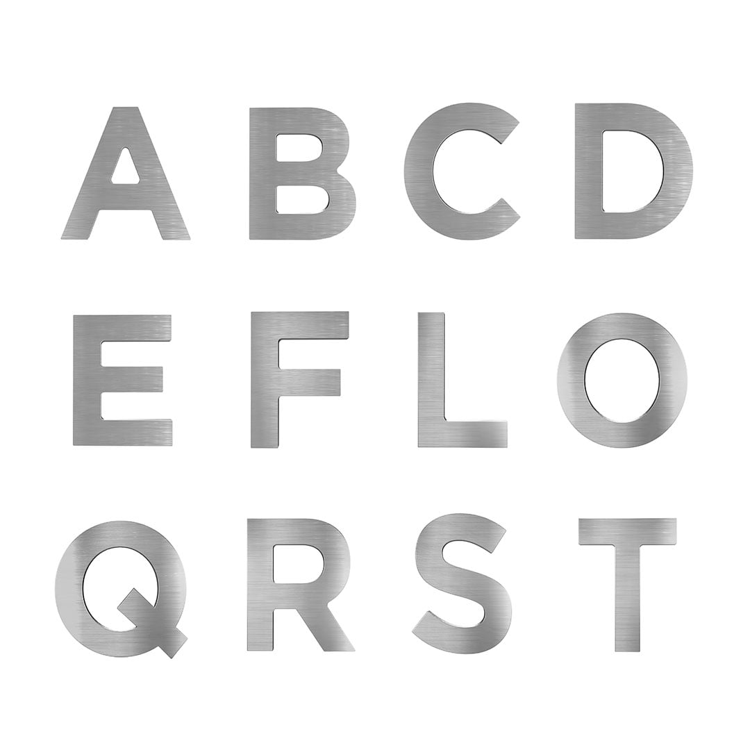 LETRA RESID F ESCOVADO 60MM